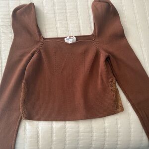 Callahan Rust Knitwear Top